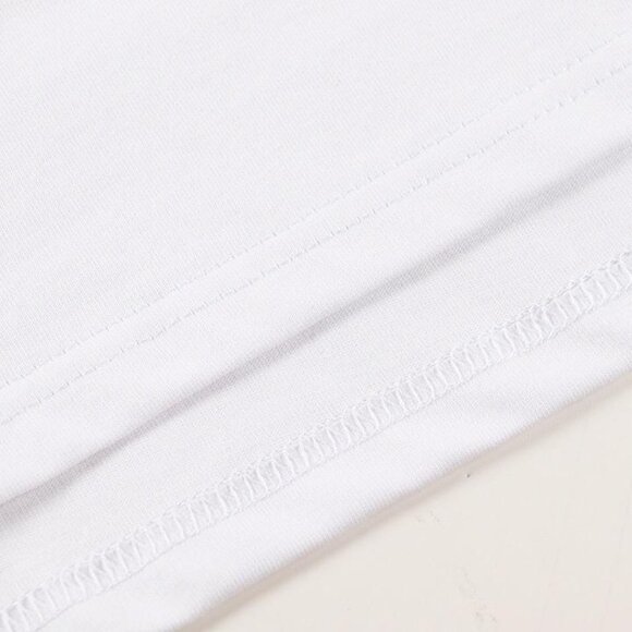 Thug Club White T Shirt With Subtle Silver Graphics - Picture 5 of 6